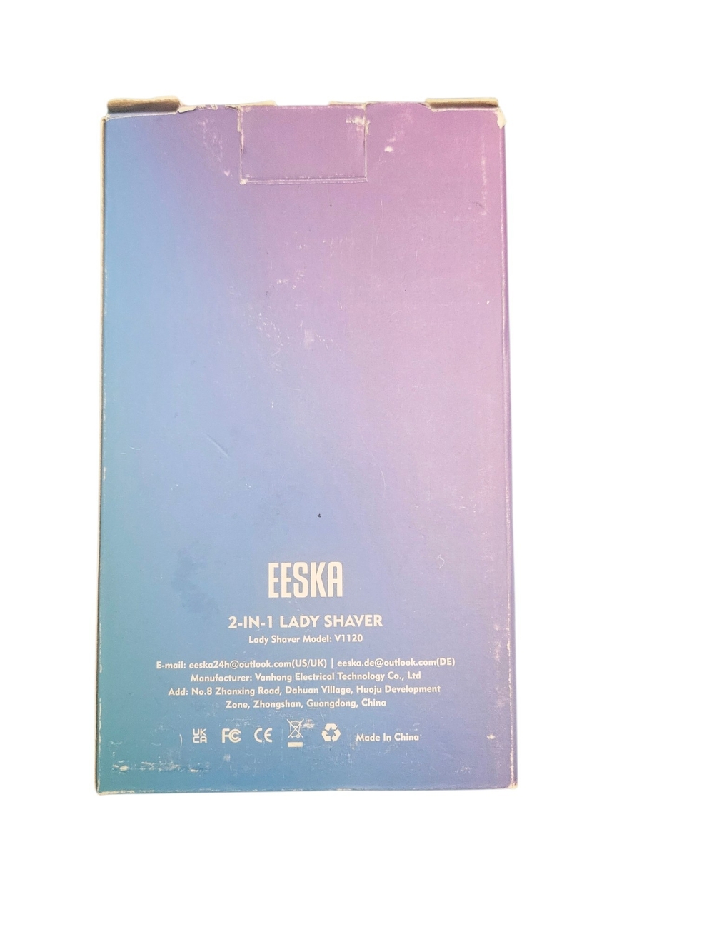 EESKA 2-in-1 Lady Shaver & Bikini Trimmer Rechargeable Waterproof New & Unused - Picture 3 of 6